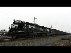 Full Throttle SD45-2's and Snow Storm on the NS Harrisburg Line