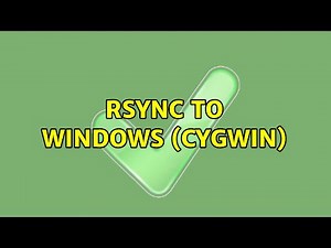 rsync to windows (cygwin)