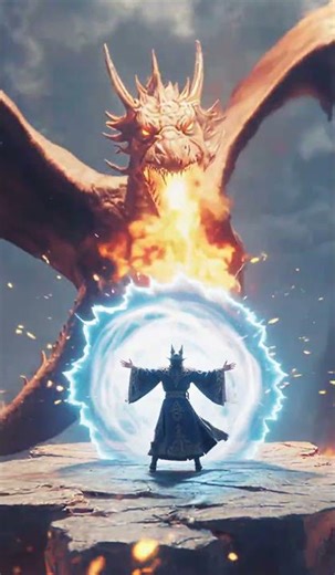 Epic Dragon vs Wizard Battle: Mythical Magic Showdown!