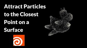 How to Attract Particles to the Closest Point of an Objects Surface with Houdini