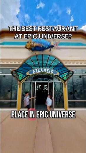 Atlantic Restaurant at Epic Universe | Seafood, Fountains, and the Wildest Dessert!