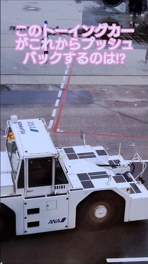 [Short Ground Handling Video] 🍒Where will this towing vehicle be pushing back to?! ANA Boeing#shorts