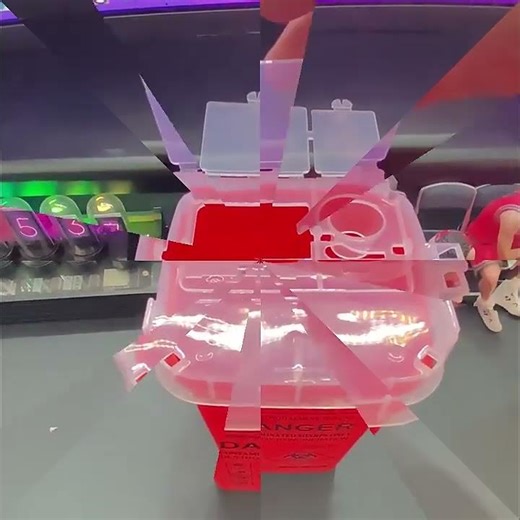 Sharp Container 1L Blade Needle Razor Recycle Case Trash Can Waste Disposable Medical Bucket