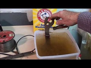 MACHINE SHOP TIPS #133 Rust Removal by Electrolysis on the Logan Lathe tubalcain
