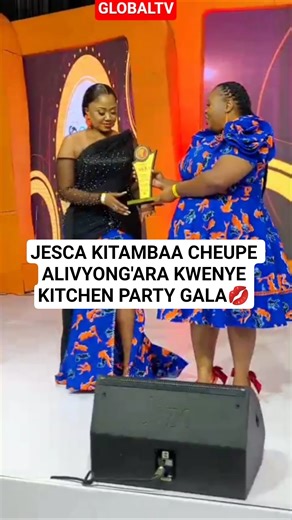 VIDEO: JESCA KITAMBAA CHEUPE ALIVYONG'ARA KWENYE KITCHEN PARTY GALA💋 #shortsviral #globaltv