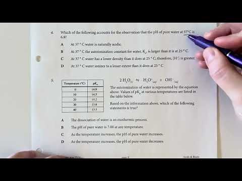 AP Chemistry Unit 8.1 Practice Problems - Introduction to Acids and Bases