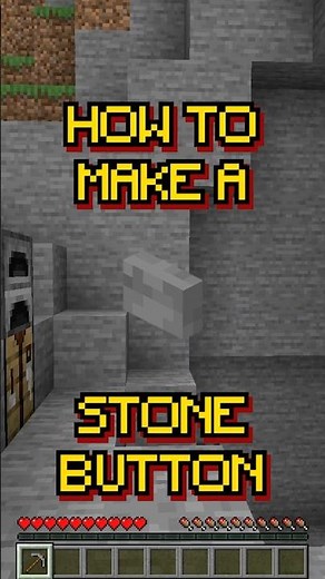 #shorts Minecraft Recipe: How to make a stone button