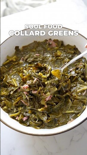 SOUL FOOD COLLARD GREENS #recipe #thanksgiving