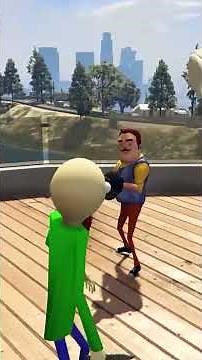 BALDI BROTHERS KILLED HELLO NEIGHBOR #shorts #shortsvideo #gta #gta5 #gta5mods #baldi