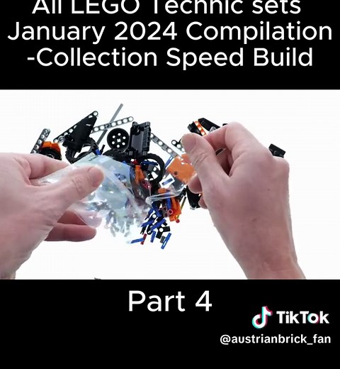 All LEGO Technic sets January 2024 Copmpilation - Coll ection speed Build #austrianbrickfan #lego #compilation #fyp