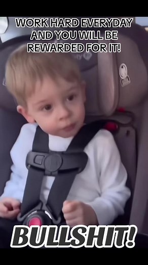 Toddler Says 'Bullsh*t' in Car Seat - Hilarious Video