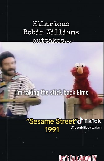#letstalkabouttv #retrotv #elmo #elmosworld #robinwilliams #kevinclash #jimhenson #sesamestreet #morkandmindy #muppets #pbs