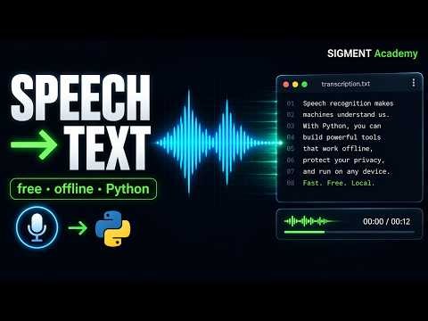 AI Turns Speech Into Text & Subtitles in Seconds (free, Python)