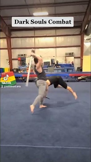 Dark Souls combat be like...
