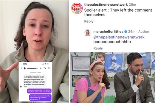 Ms. Rachel accused of playing victim after ‘blaming the Jews’ for scandal that saw her like antisemitic comment