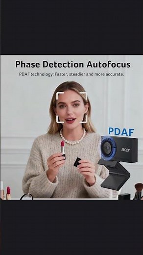 acer 4K Webcam for PC/Mac with All-Metal Unibody Sculpted, Sony 1/2" Sensor !