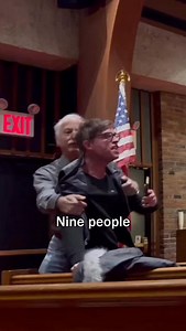 Activists disrupt Rep. Tom Suozzi @reptomsuozzi , one of the 7 Democrats in the House that last week voted to give ICE & CBP even more money to terrorize American communities Via @climatedefiance | Abolish ICE