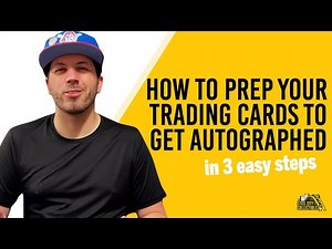 How to prep a trading card to get autographed (3 easy steps)