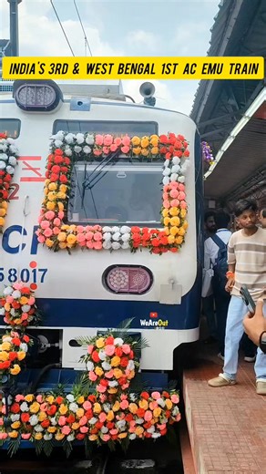India's 3rd & West Bengal 1st Ac Emu Local Train 🔥 #railway #easternrailway #indianrailways #train #kolkata #emu #viral #aclocaltrain #ACLocal #video #trending #WEAREOUT | We Are Out Railfans
