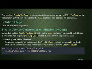 How to Fix the Sliding Puzzle Game in Java