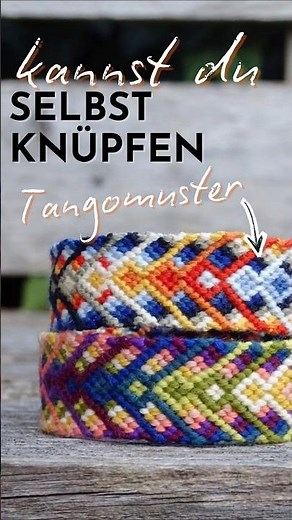 KNITTING. Instructions for the tango pattern. #diy #friendshipbracelet #knotting
