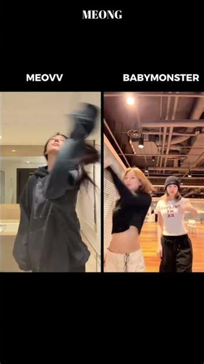 MEOVV vs BABYMONSTER: Who Wins the "Kitty Kat" Challenge? #kpop #meovv #babymonster