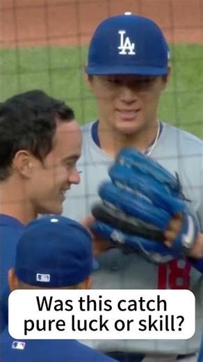 Was this catch pure luck or skill? 🤔⚾️#baseball #baseballhighlights #sports #pitcher
