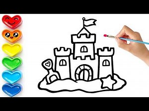 How to Draw a Castle | Step by Step Drawing Tutorial