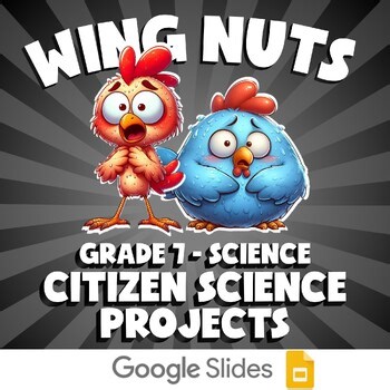 Citizen Science Projects WING NUTS Science Game - No Prep Grade 7 Review