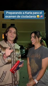 290K views · 15K reactions | Aquí con mi amiga karleshion preparándola para el examen de ciudadanía estadounidense  | Carlos Eduardo Espina | Facebook