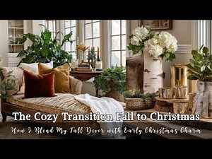The Cozy Transition 🍂 to 🎄 | How I Blend My Fall Decor with Early Christmas Charm