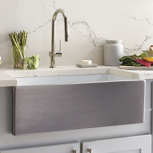 Dreamer 30-Inch Precious Metal Farmhouse Sink | Native Trails
