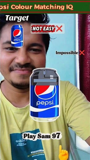 #tutorialfilter Pepsi Colour Challenge IQ Test 🖍️ 🌈 🎨