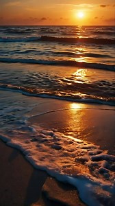Download AI generated Cinemtic And Beautiful Sunset On The Beach for free