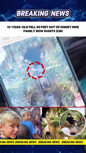 A 13-year-old climbed out of a Disney ride and fell 50 feet. #disney #disneyland #fyp #breakingnews #viral