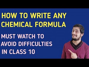 How to write any Chemical Formula # Class 9 & Class 10 # CBSE, ICSE, NCERT