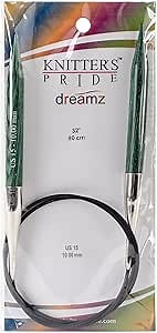Knitter's Pride-Dreamz Fixed Circular Needles 32", Size 15/10mm