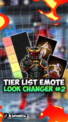 Tier list emote look changer part 2 #freefire