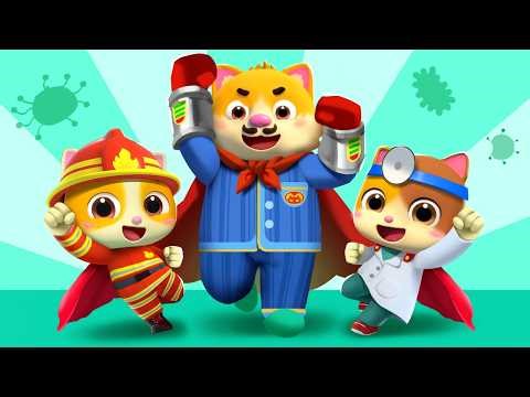 Superhero Daddy Needs Our Help | Good Habits | Nursery Rhymes & Kids Songs | Mimi and Daddy
