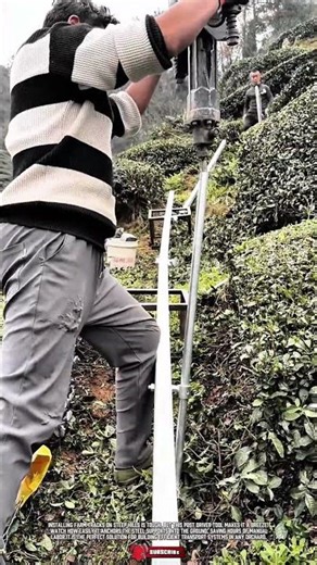 Specialized Power Tool for Building Hillside Farm Tracks