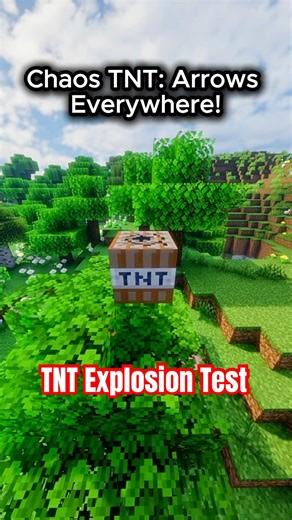 Arrow Rain TNT 😱 #minecraftshorts