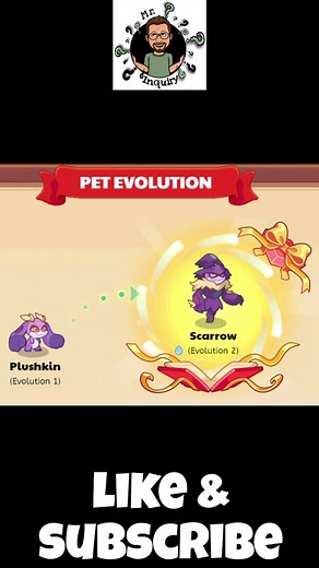 Plushkin Evolves into Scarrow! #edutok #halloween #evolution #pets #math #maths #prodigy