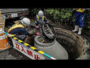 【Manhole】100m Sewer Pipe Installation: Complete Process from Jacking to Manhole Setup #Construction