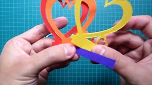 Beautiful and Easy Rainbow Hearts Pop Up Card Tutorial for Handmade Greeting Cards