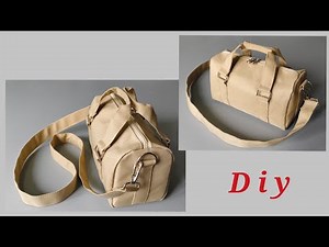 ⭐DIY Duffle Bag Sewing Tutorial Step by step making / Paano manahi ng Bag