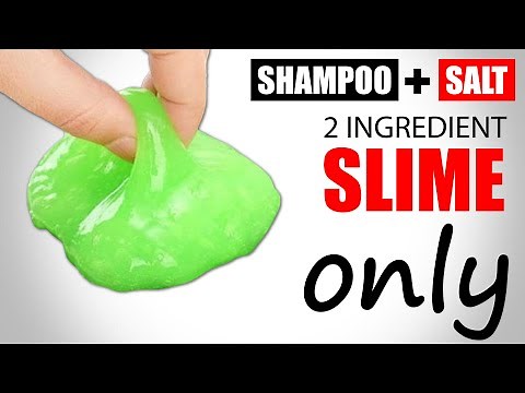 SHAMPOO SLIME IN 5 MINUTE / HOW TO MAKE SLIME WITH SHAMPOO AND SALT IN 5 MINUTES WITHOUT GLUE BORAX