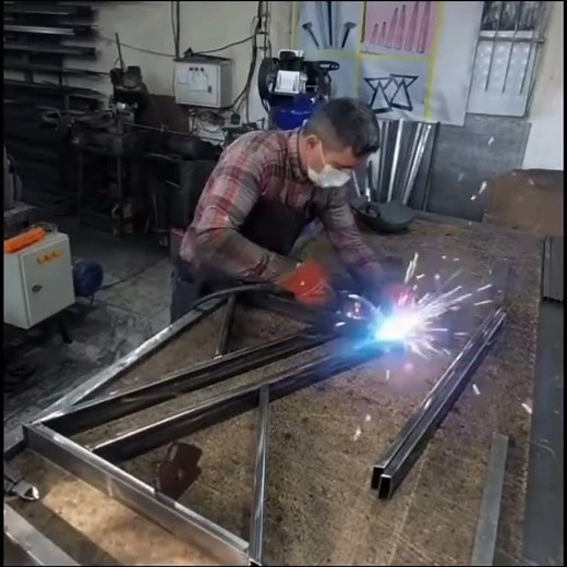 ​I Built a $100 Modern Industrial X-Leg Desk from Steel & Wood (DIY Welding Project)