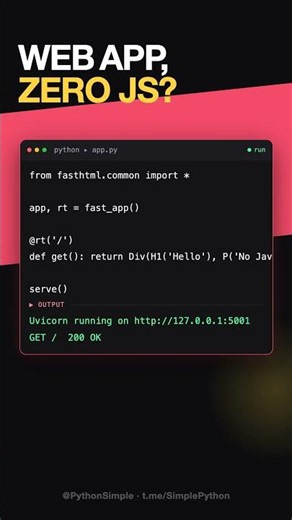 Build Full Web Apps in Pure Python