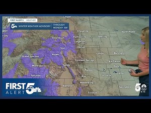 Cold with snow showers Sunday night in southern Colorado