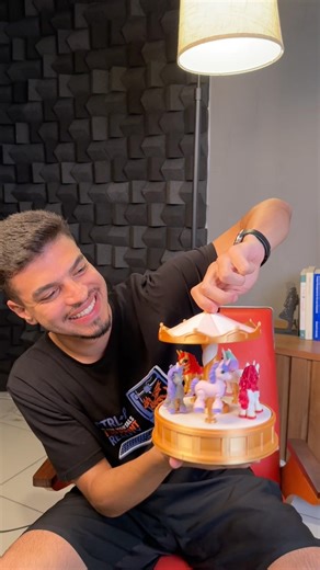 Como modelei um carrossel totalmente funcional no Fusion 360 para impressão 3D 🎠